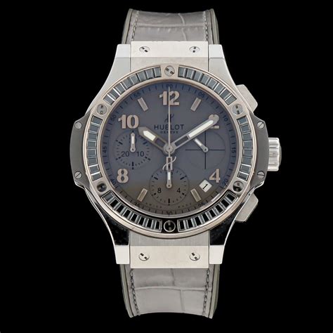 hublot big bang earl gray diamonds|Hublot diamond bezel.